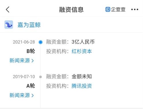 嘉為藍(lán)鯨完成3億人民幣B輪融資，深耕IT綜合服務(wù)與信息系統(tǒng)集成領(lǐng)域